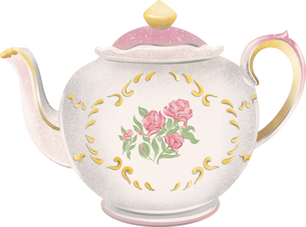 Floral Teapot Illustration
